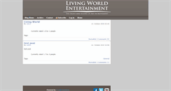 Desktop Screenshot of blog.livingworldentertainment.com
